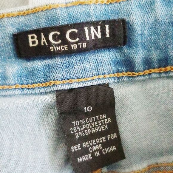 Baccini high rise frayed split bottom jeans - Picture 4 of 5